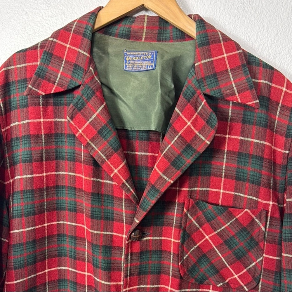 Pendleton Pure Wool Plaid Blazer - image 1